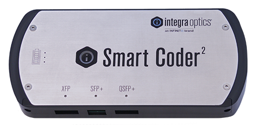 The Transceiver Coder/portable DWDM tuner enables technicians to efficiently manage the full range of C-band DWDM channels. It provides quick deployment without the need for network GUI/CLI access.